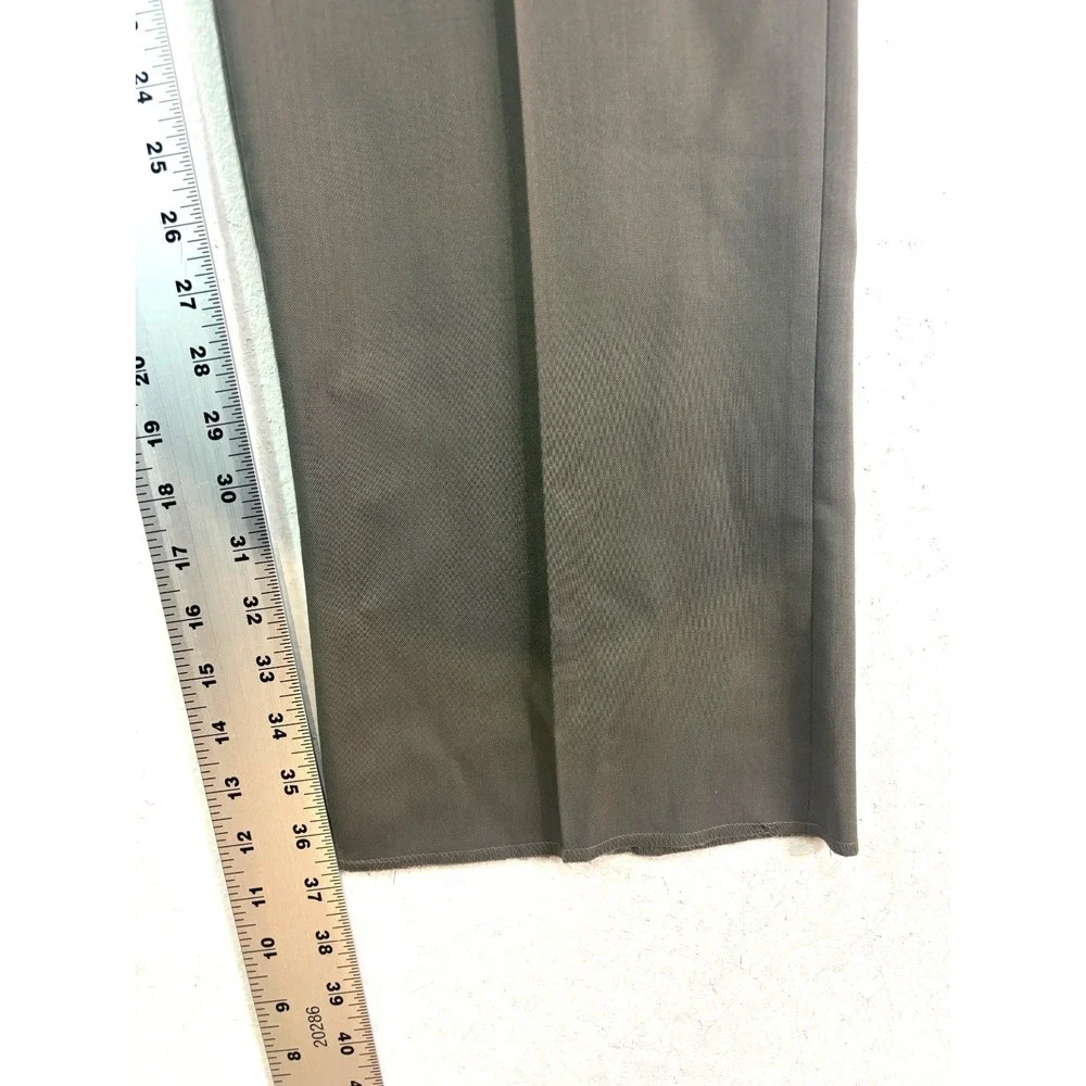 NEW Hart Schaffner Marx 40 olive green‎ dress suit pants wool high waist pleated